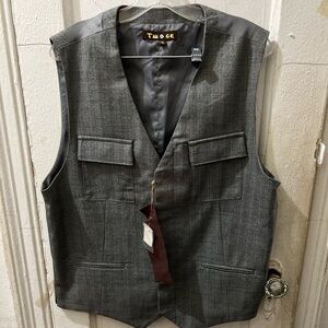 NWT TWOCE Mens 5 button casual dress vest mens Sz XL